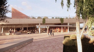 Burwood Urban Park Arts and Cultural Centre artist impression