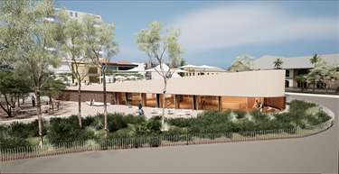 Burwood Urban Park Arts and Cultural Centre artist impression