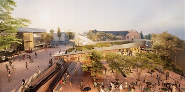 Burwood Urban Park Arts and Cultural Centre artist impression